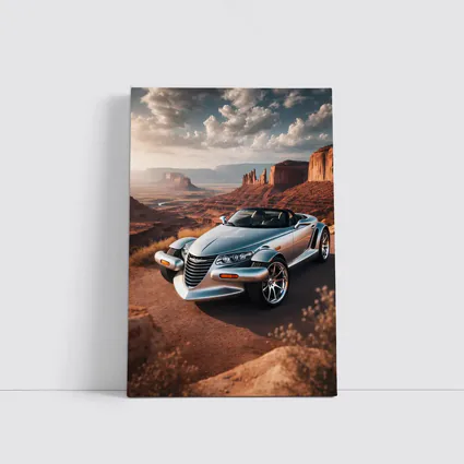 Chrysler Prowler Roadster Desert Canyon Landscape