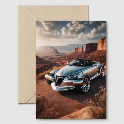 Chrysler Prowler Roadster Desert Canyon Landscape