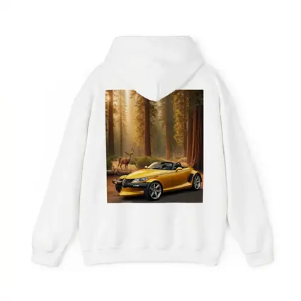 Chrysler Prowler Yellow Roadster Forest Deer