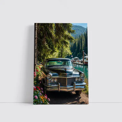 Chrysler Classic Car by Mountain Lake