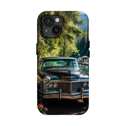 Chrysler Classic Car by Mountain Lake