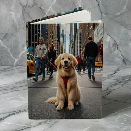 Golden Retriever Puppy New York City Street