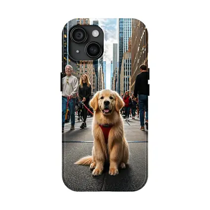 Golden Retriever Puppy New York City Street