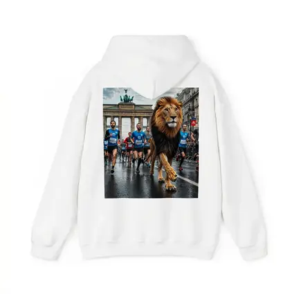 Lion Leading Berlin Marathon Brandenburg Gate Race