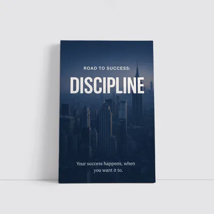 Discipline Road To Success City Skyline