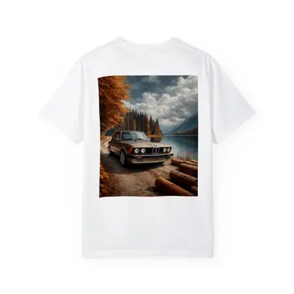 BMW E21 3 Series Autumn Lake Road