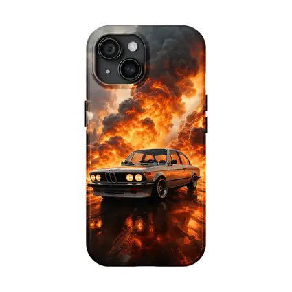 BMW E21 3 Series Fire Explosion Scene