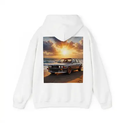 BMW E24 Classic Coupe Beach Sunset