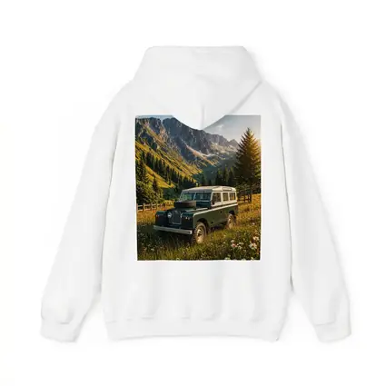 Classic Land Rover Defender Alpine Meadow Mountains