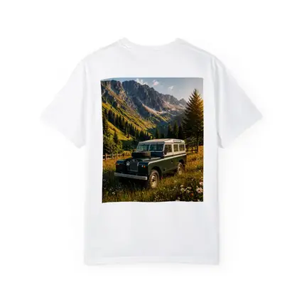 Classic Land Rover Defender Alpine Meadow Mountains