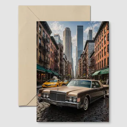 Classic Lincoln Continental New York City Street