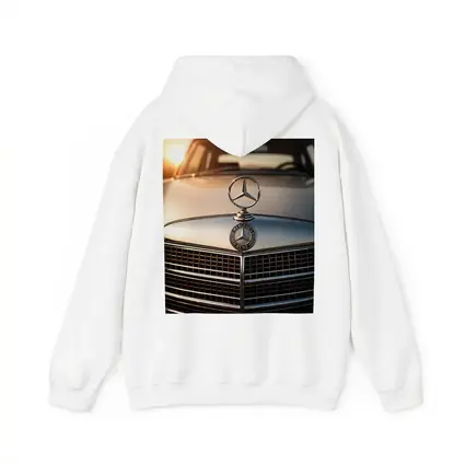 Mercedes Benz Classic Hood Star Sunset