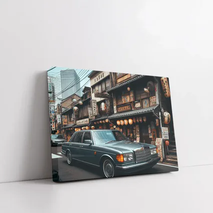 Mercedes S Class Parked Tokyo Japan Street