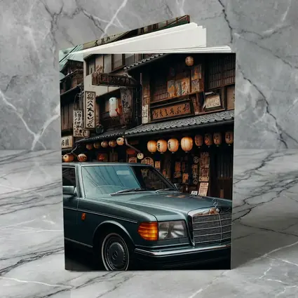 Mercedes S Class Parked Tokyo Japan Street