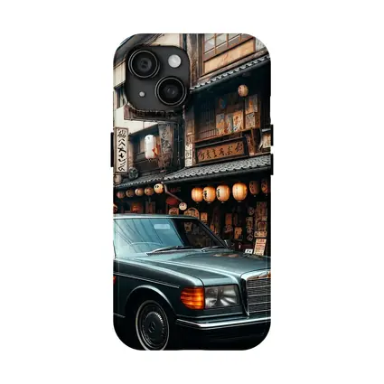 Mercedes S Class Parked Tokyo Japan Street