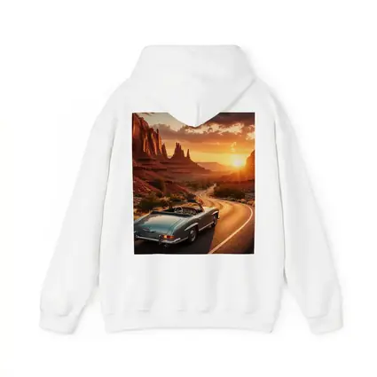 Mercedes Benz Classic Convertible Desert Canyon Sunset