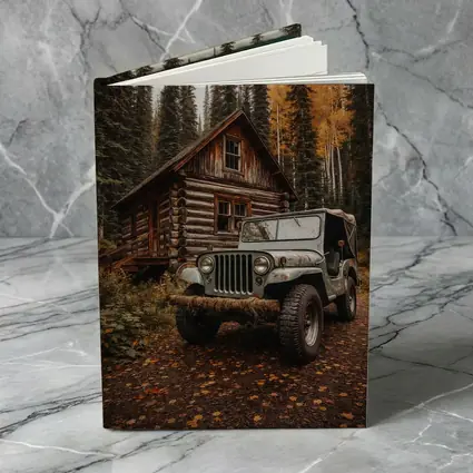 Classic Jeep CJ Log Cabin Forest