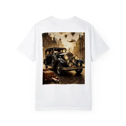 Classic Rolls Royce Vintage Street Steampunk Scene