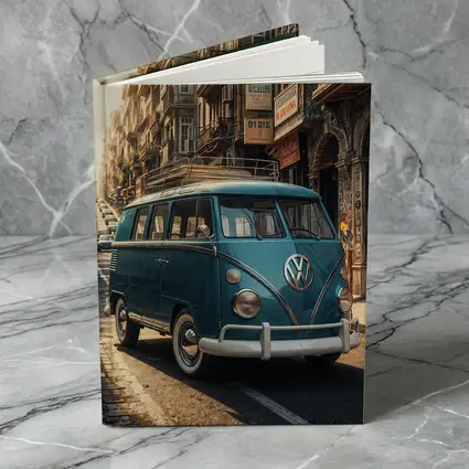 Volkswagen Beetle Bus On City Street