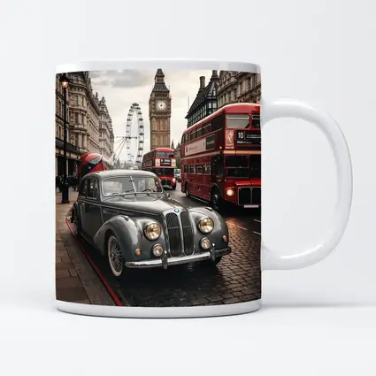 Classic Vintage BMW London Big Ben Street