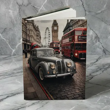 Classic Vintage BMW London Big Ben Street