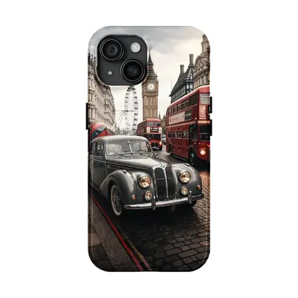 Classic Vintage BMW London Big Ben Street