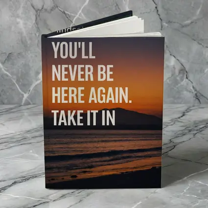 Mindset Quote Sunset Beach Motivational Print