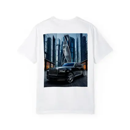 Rolls Royce Ghost Black City Skyscrapers