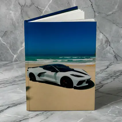 Chevrolet Corvette C8 White Beach Ocean