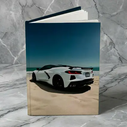 Chevrolet Corvette C8 White Beach Shore