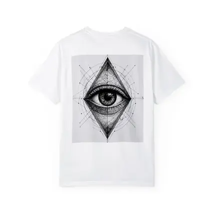All Seeing Eye Sacred Geometry Black White