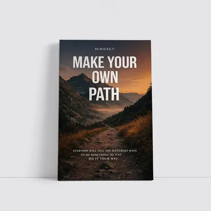 Make Your Own Path Mindset Mountain Trail