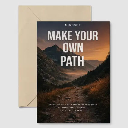 Make Your Own Path Mindset Mountain Trail