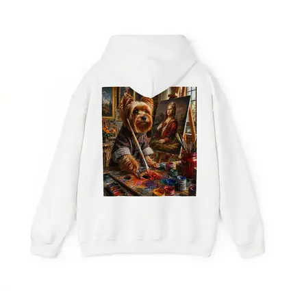 Yorkshire Terrier Artist Painting Mona Lisa