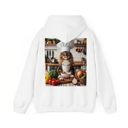 Maine Coon Cat Chef in Kitchen