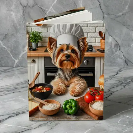 Yorkshire Terrier Chef Hat Kitchen Cooking