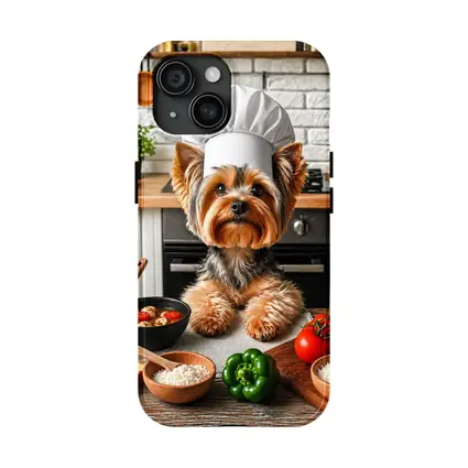 Yorkshire Terrier Chef Hat Kitchen Cooking