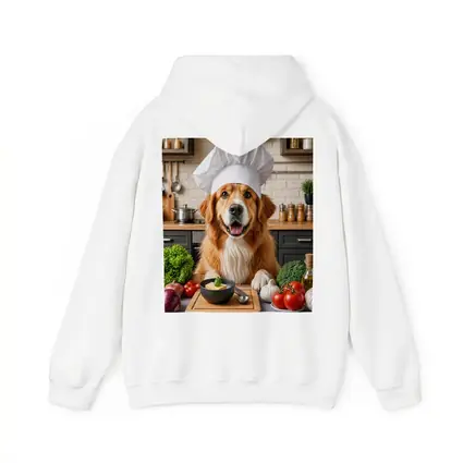 Golden Retriever Chef Hat Kitchen Vegetables