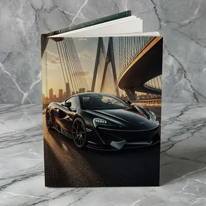 McLaren 570S Black On Sunset Bridge