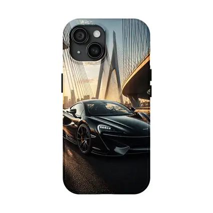 McLaren 570S Black On Sunset Bridge
