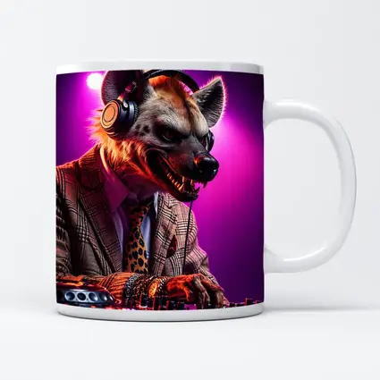 Hyena DJ Headphones Suit Purple Neon
