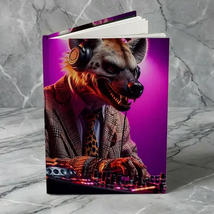 Hyena DJ Headphones Suit Purple Neon