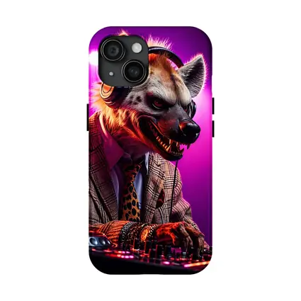 Hyena DJ Headphones Suit Purple Neon