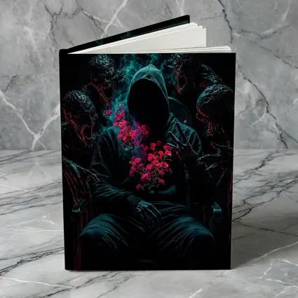 Hooded Figure Roses Dark Creatures Surreal
