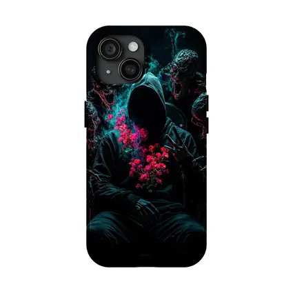Hooded Figure Roses Dark Creatures Surreal