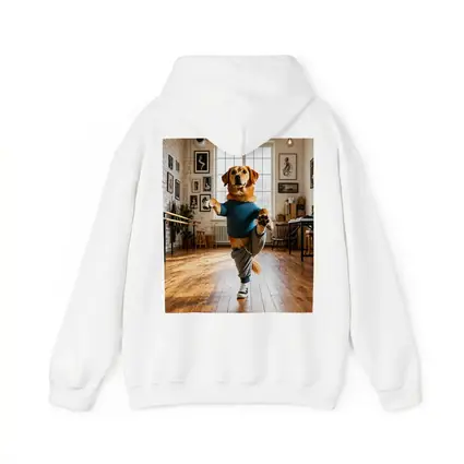 Golden Retriever Dancing In Dance Studio