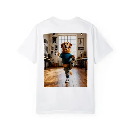 Golden Retriever Dancing In Dance Studio