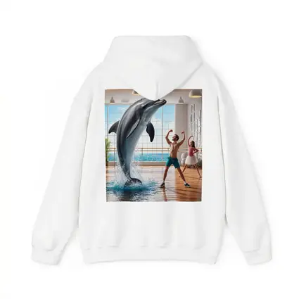 Dolphin Dancing With People In Studio