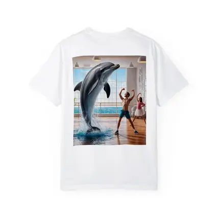 Dolphin Dancing With People In Studio