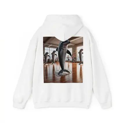 Dolphins Leaping Inside Urban Fitness Studio